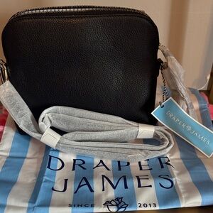 Draper James Black Messenger Bag